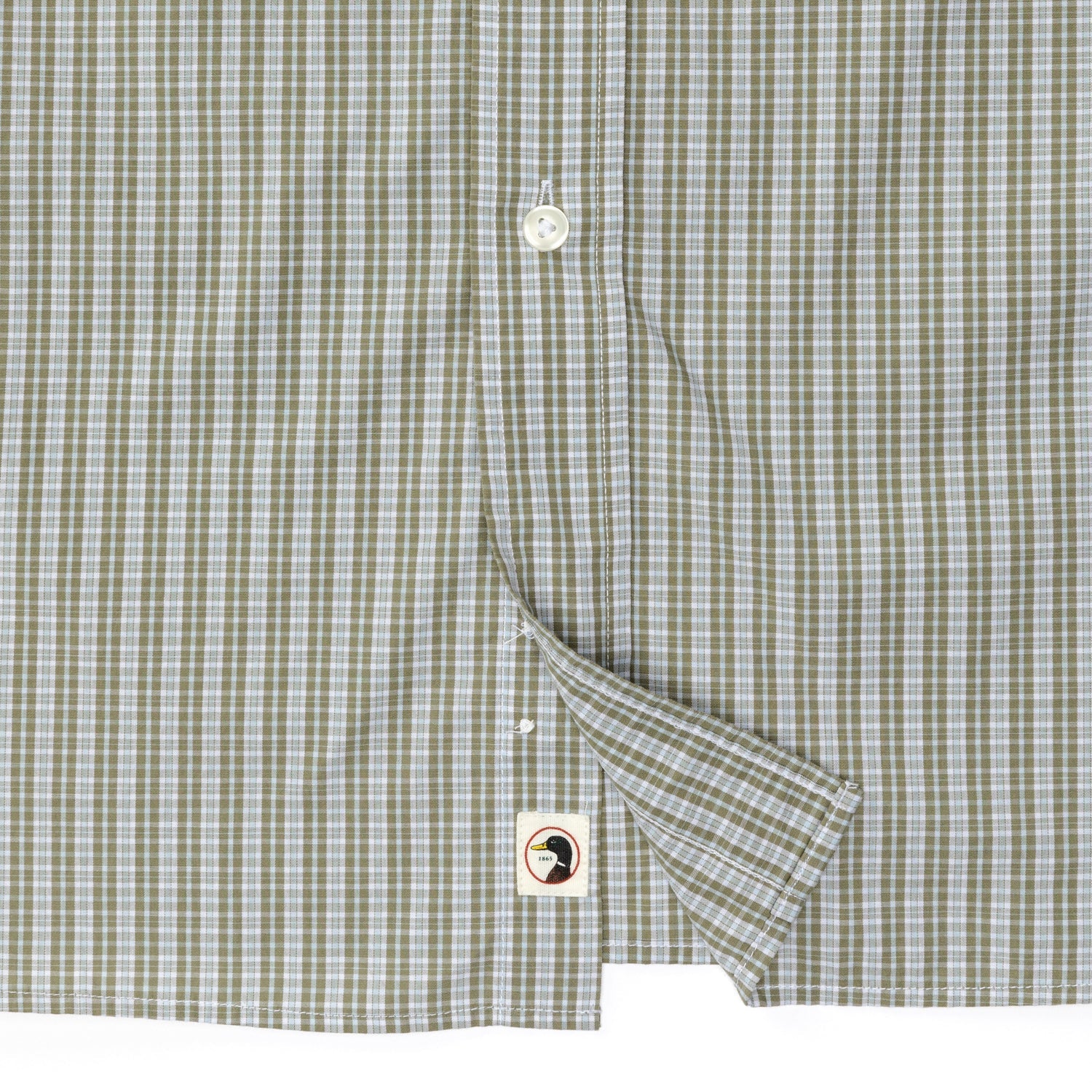 Stirling Plaid Cotton Poplin Sport Shirt