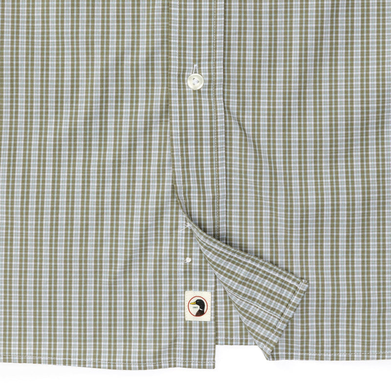 Stirling Plaid Cotton Poplin Sport Shirt