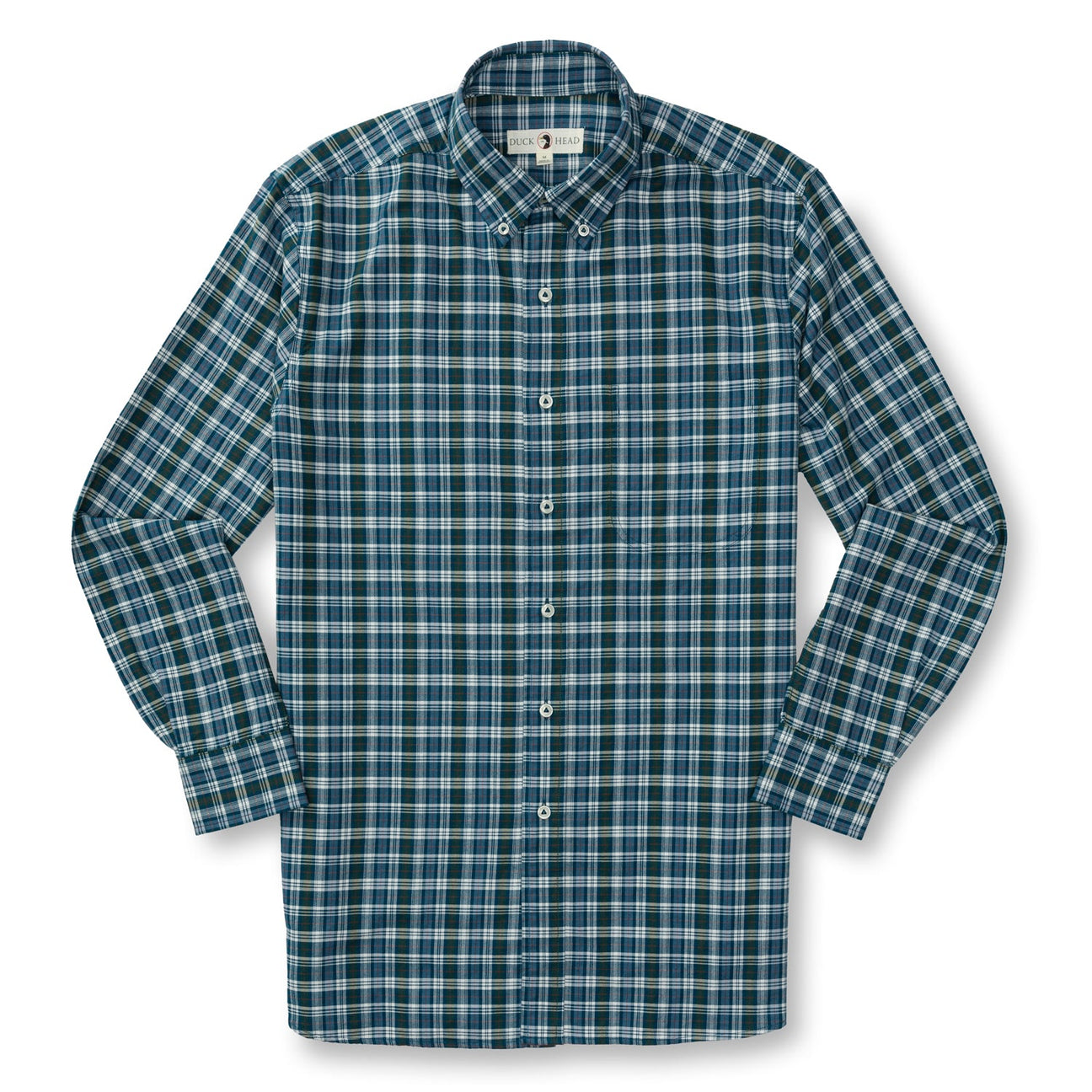 Thompson Plaid Cotton Oxford Sport Shirt