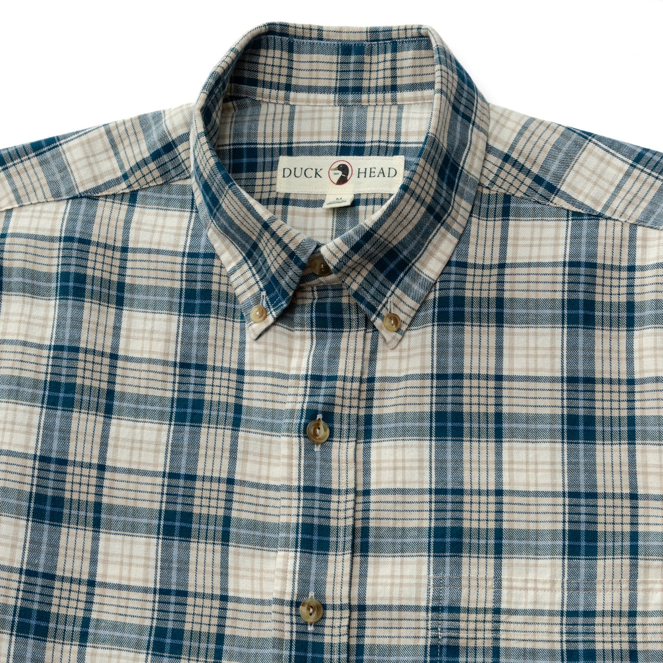 Holling Plaid Cotton/Wool Twill Sport Shirt  