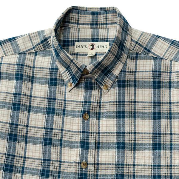 Holling Plaid Cotton/Wool Twill Sport Shirt  