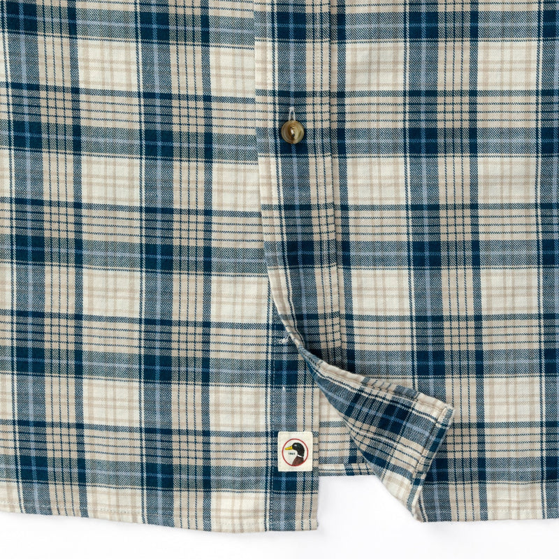 Holling Plaid Cotton/Wool Twill Sport Shirt  