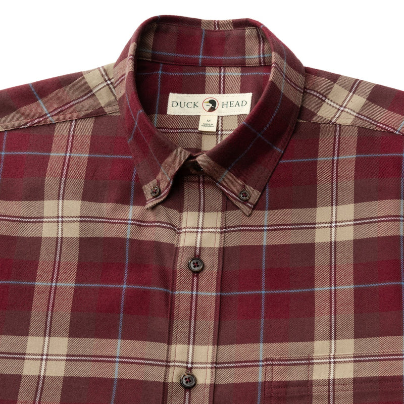 Buckner Plaid Cotton Flannel Sport Shirt