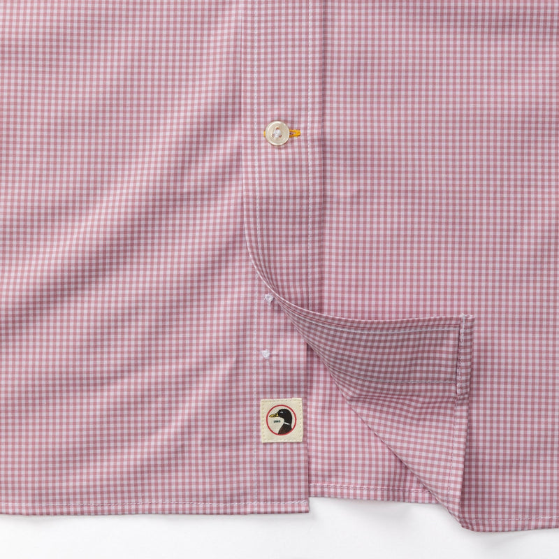 Turner Gingham Performance Poplin Sport Shirt - Desert Pink