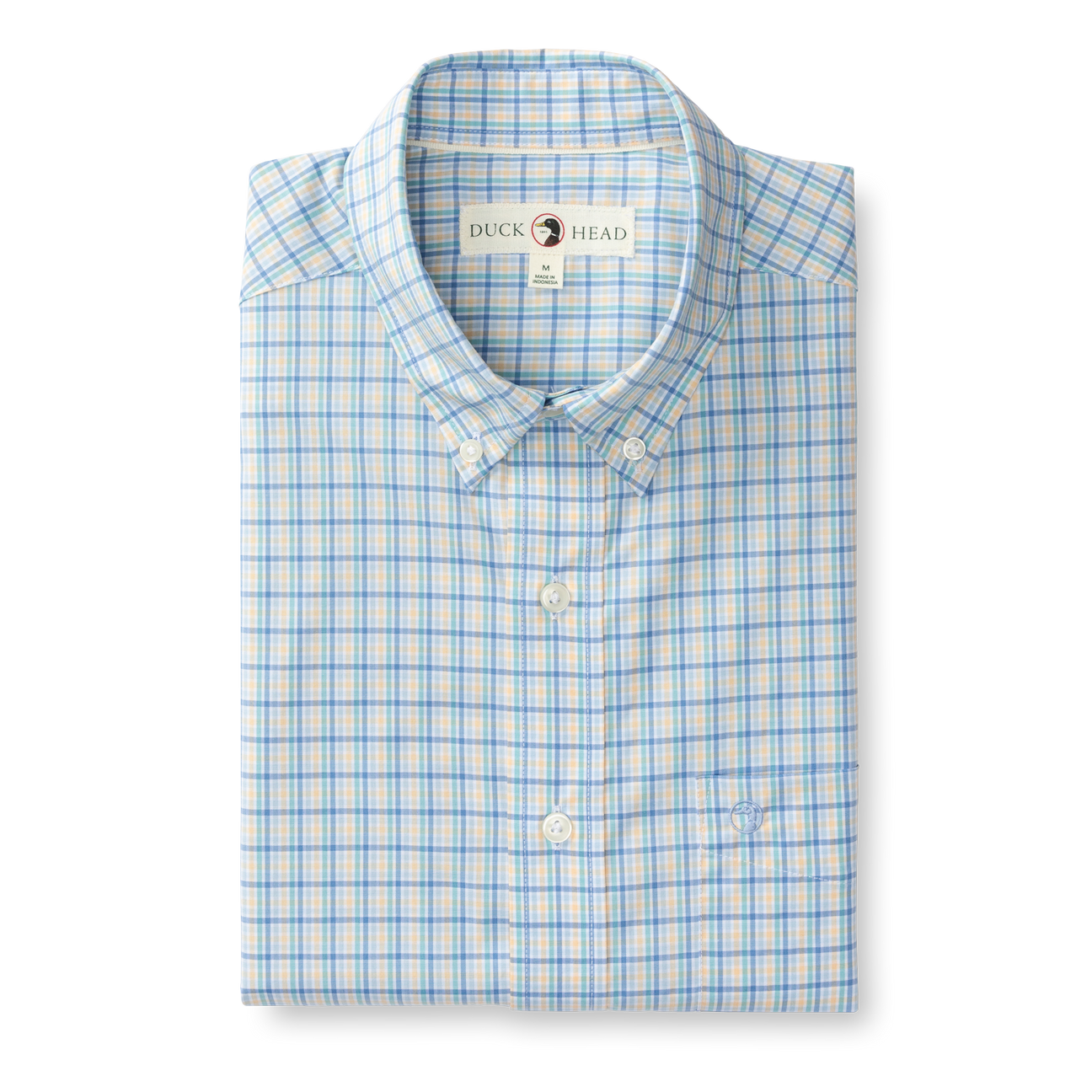 Bradley Plaid Performance Poplin Sport Shirt - Faded Peach
