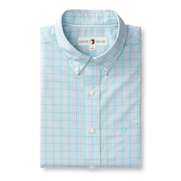 Trent Plaid Performance Poplin Sport Shirt - Meadowbrook