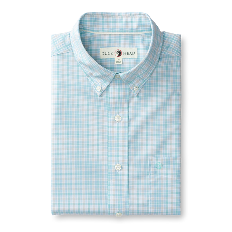 Trent Plaid Performance Poplin Sport Shirt - Meadowbrook
