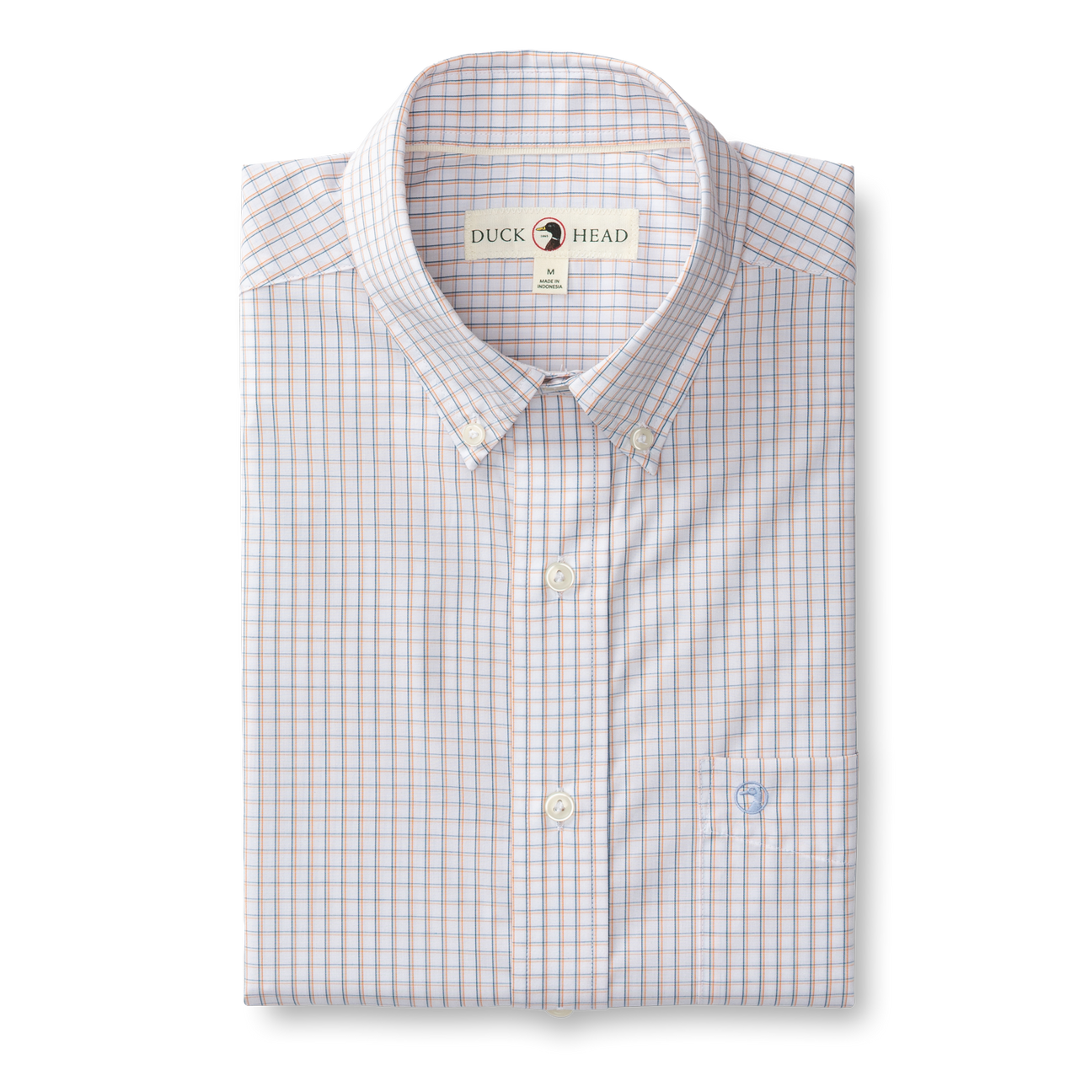 Casey Plaid Performance Poplin Sport Shirt - Copper Tan