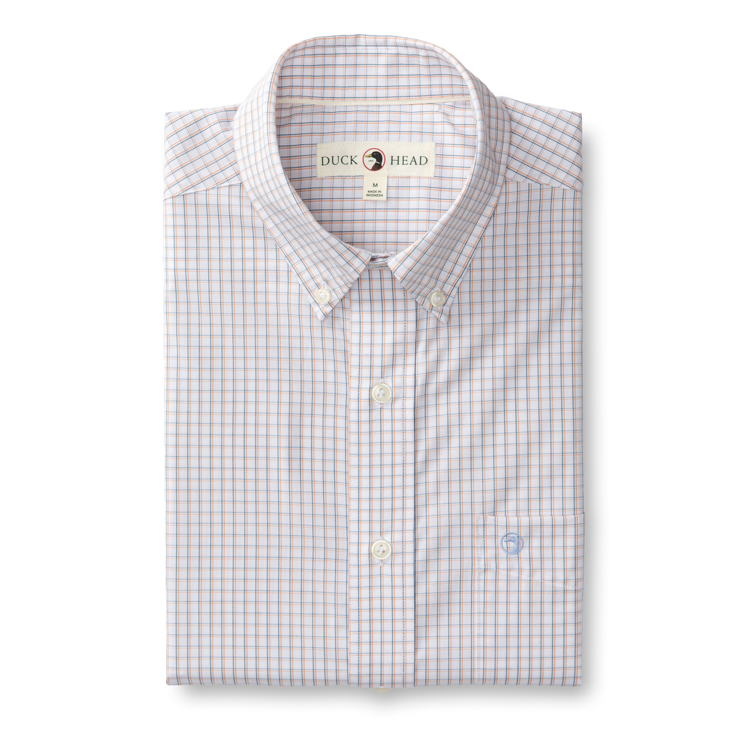 Casey Plaid Performance Poplin Sport Shirt - Copper Tan