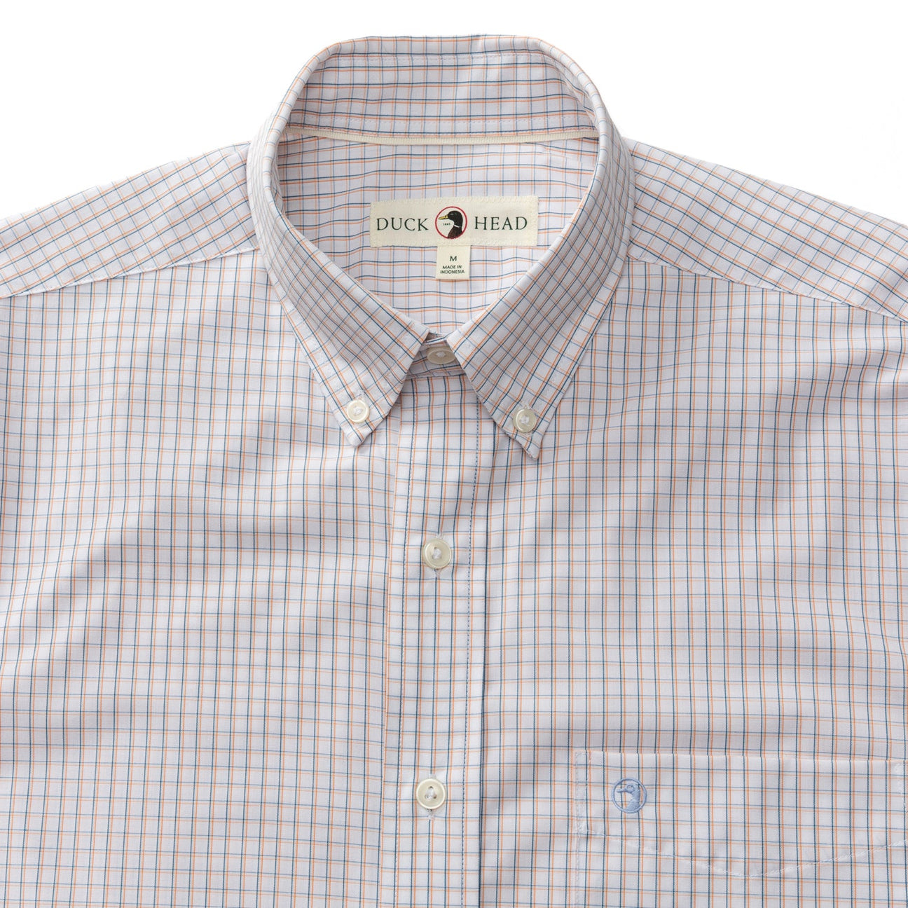 Casey Plaid Performance Poplin Sport Shirt - Copper Tan