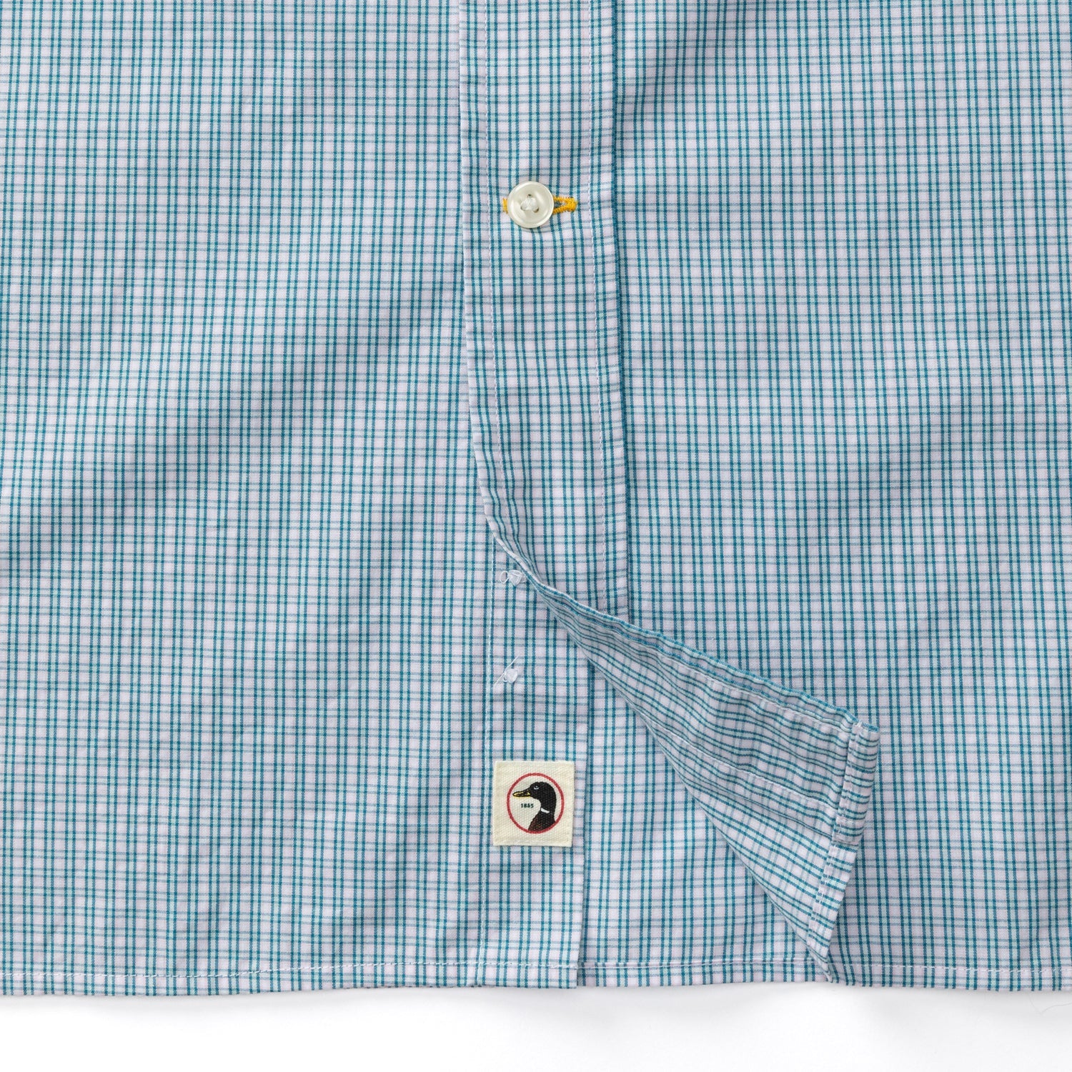 Ferry Plaid Cotton Poplin Sport Shirt - Pastel Blue