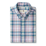 Owens Plaid Cotton Slub Sport Shirt - Shadow Blue