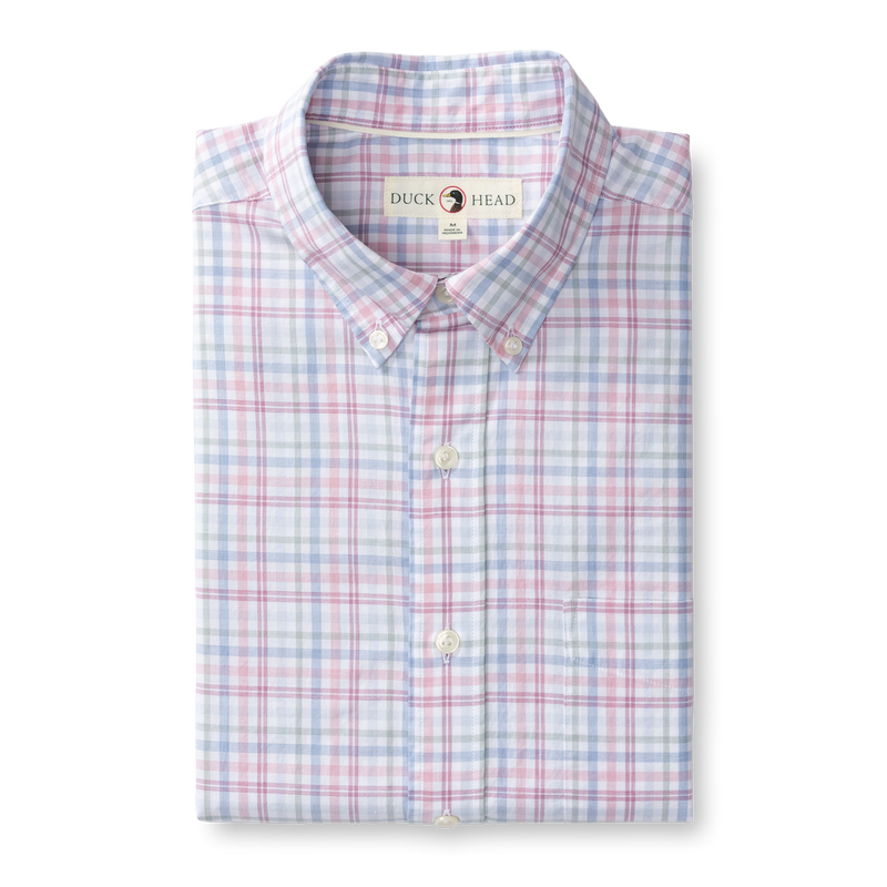 Winston Plaid Cotton Twill Sport Shirt - Violet Quartz