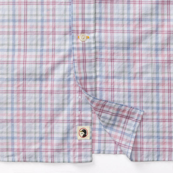 Winston Plaid Cotton Twill Sport Shirt - Violet Quartz