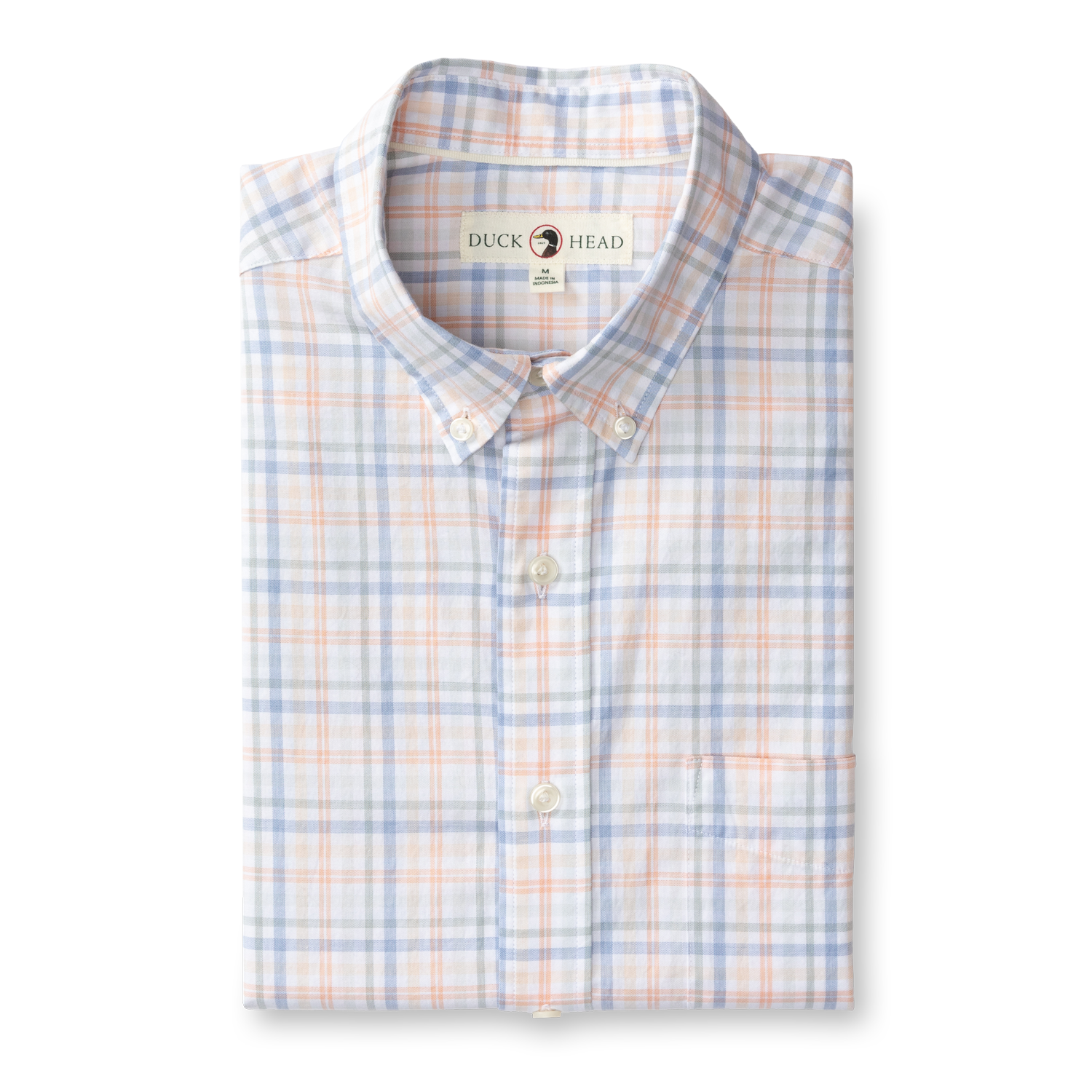 Winston Plaid Cotton Twill Sport Shirt - Copper Tan