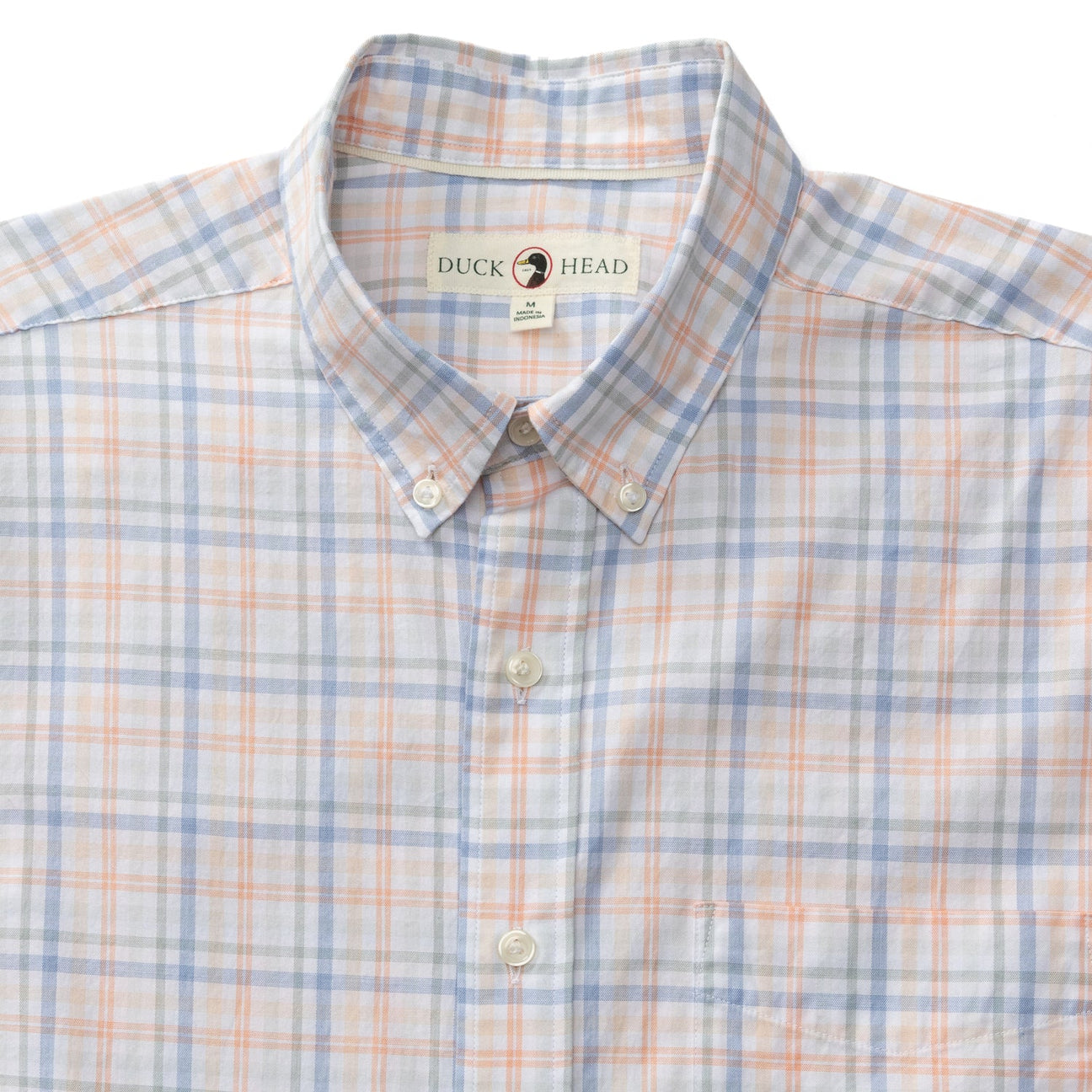 Winston Plaid Cotton Twill Sport Shirt - Copper Tan