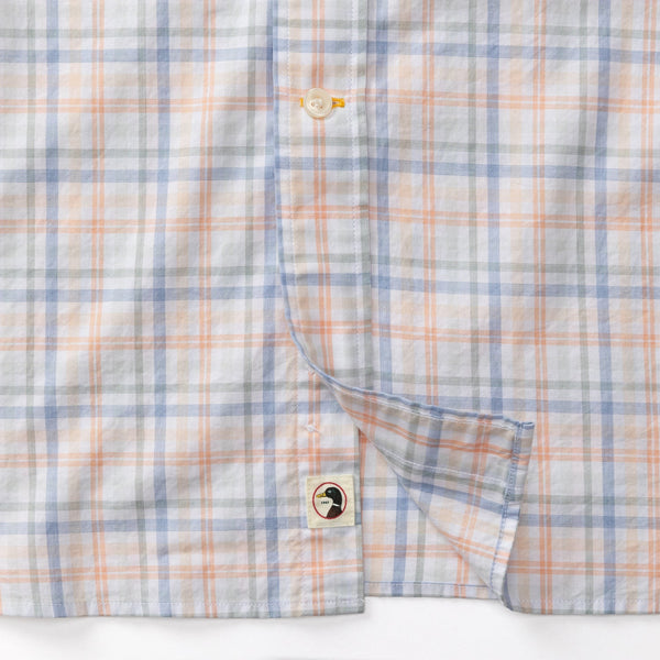 Winston Plaid Cotton Twill Sport Shirt - Copper Tan