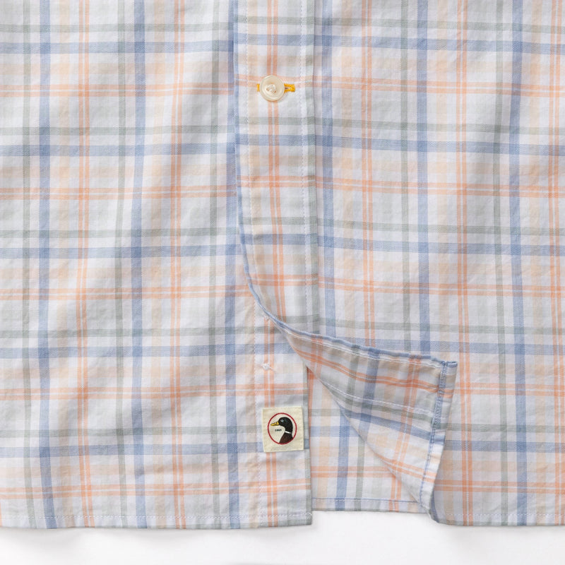 Winston Plaid Cotton Twill Sport Shirt - Copper Tan