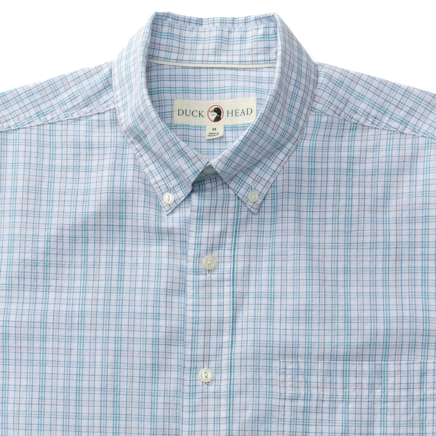 Barlow Plaid Cotton Slub Sport Shirt - Pastel Pink