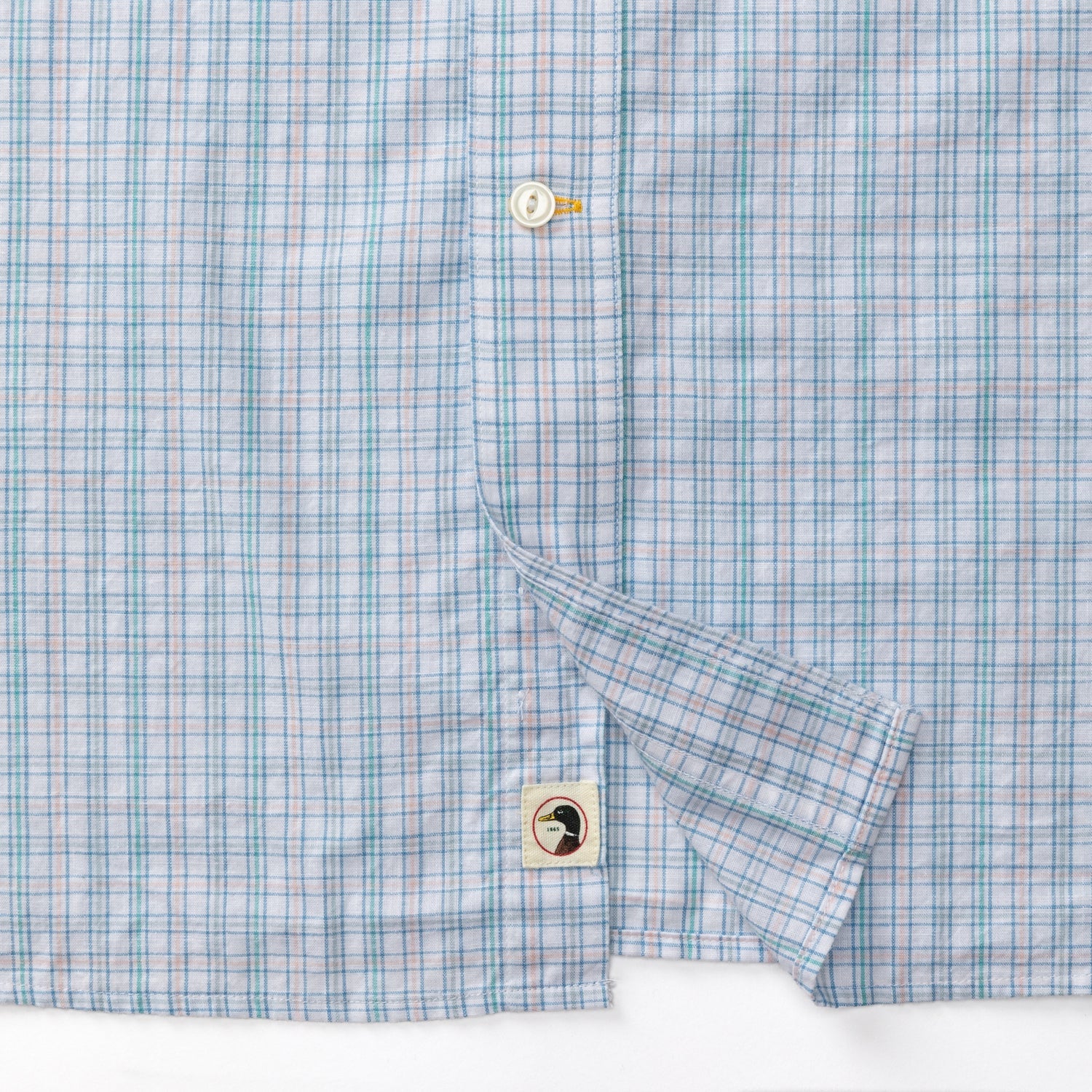 Barlow Plaid Cotton Slub Sport Shirt - Pastel Pink