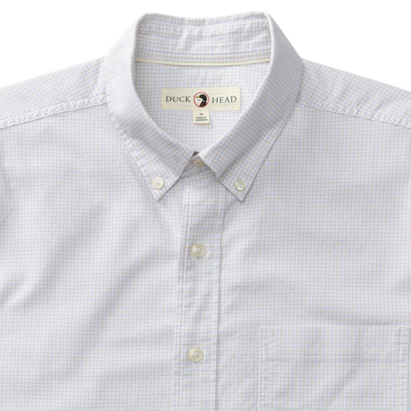 Mason Plaid Cotton Oxford Sport Shirt - Tan