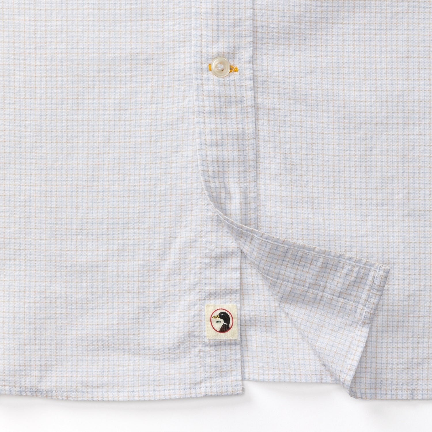Mason Plaid Cotton Oxford Sport Shirt - Tan