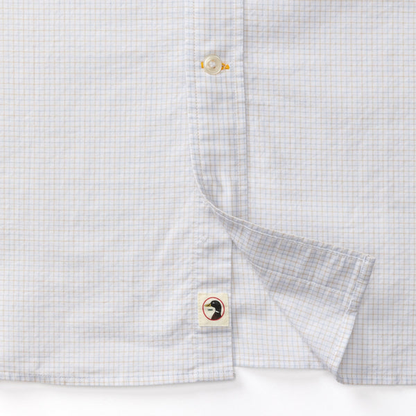 Mason Plaid Cotton Oxford Sport Shirt - Tan