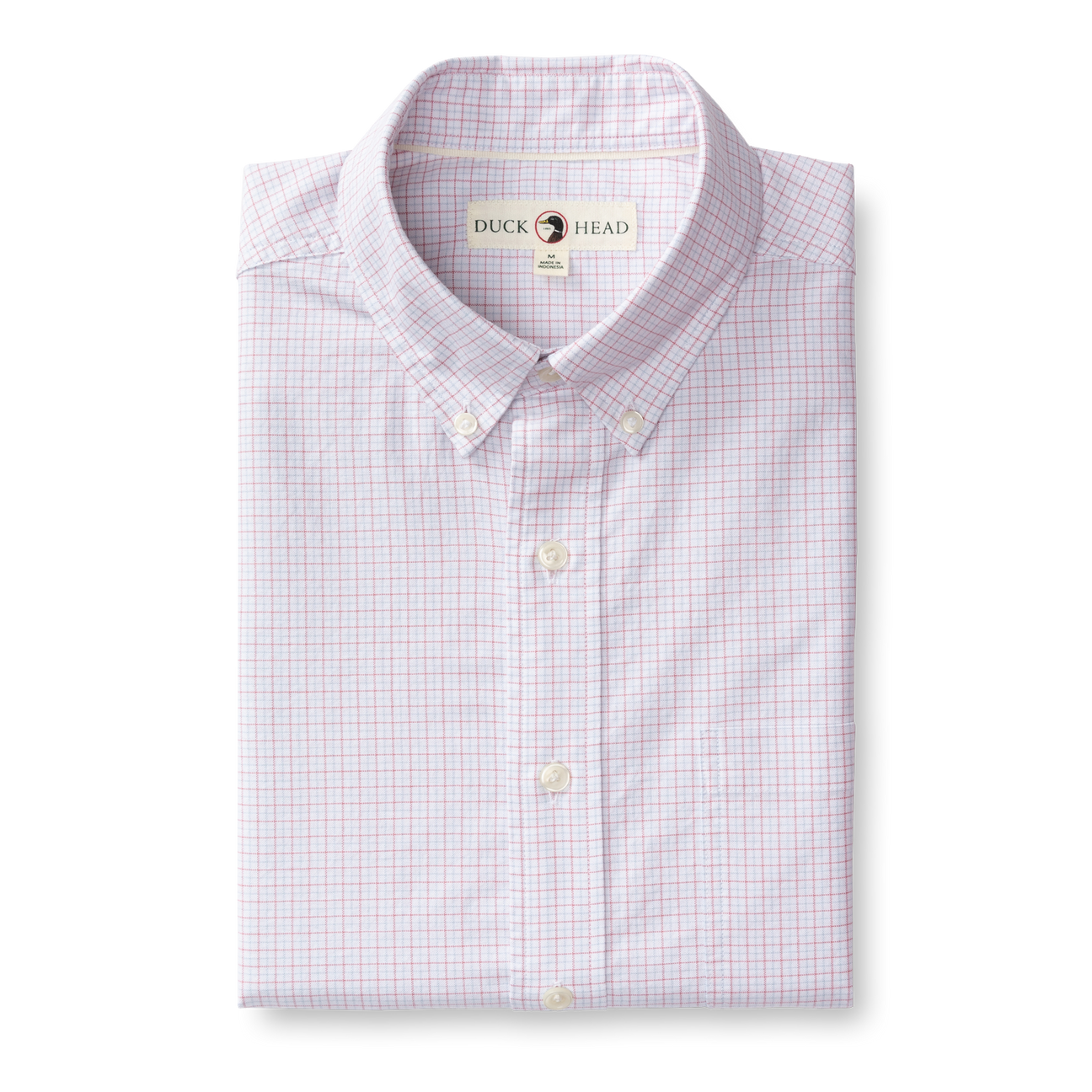 Mason Plaid Cotton Oxford Sport Shirt - Desert Pink
