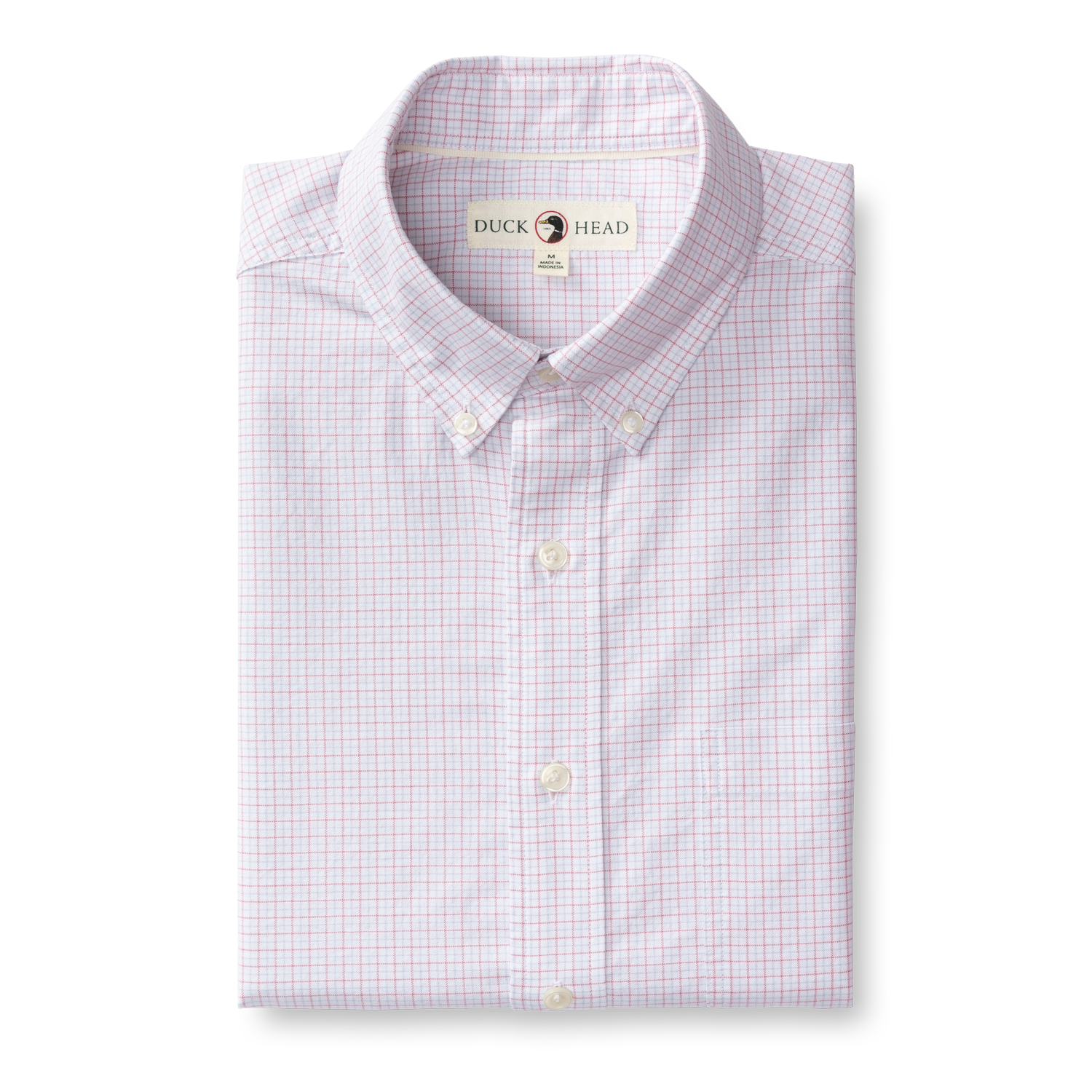 Mason Plaid Cotton Oxford Sport Shirt - Desert Pink