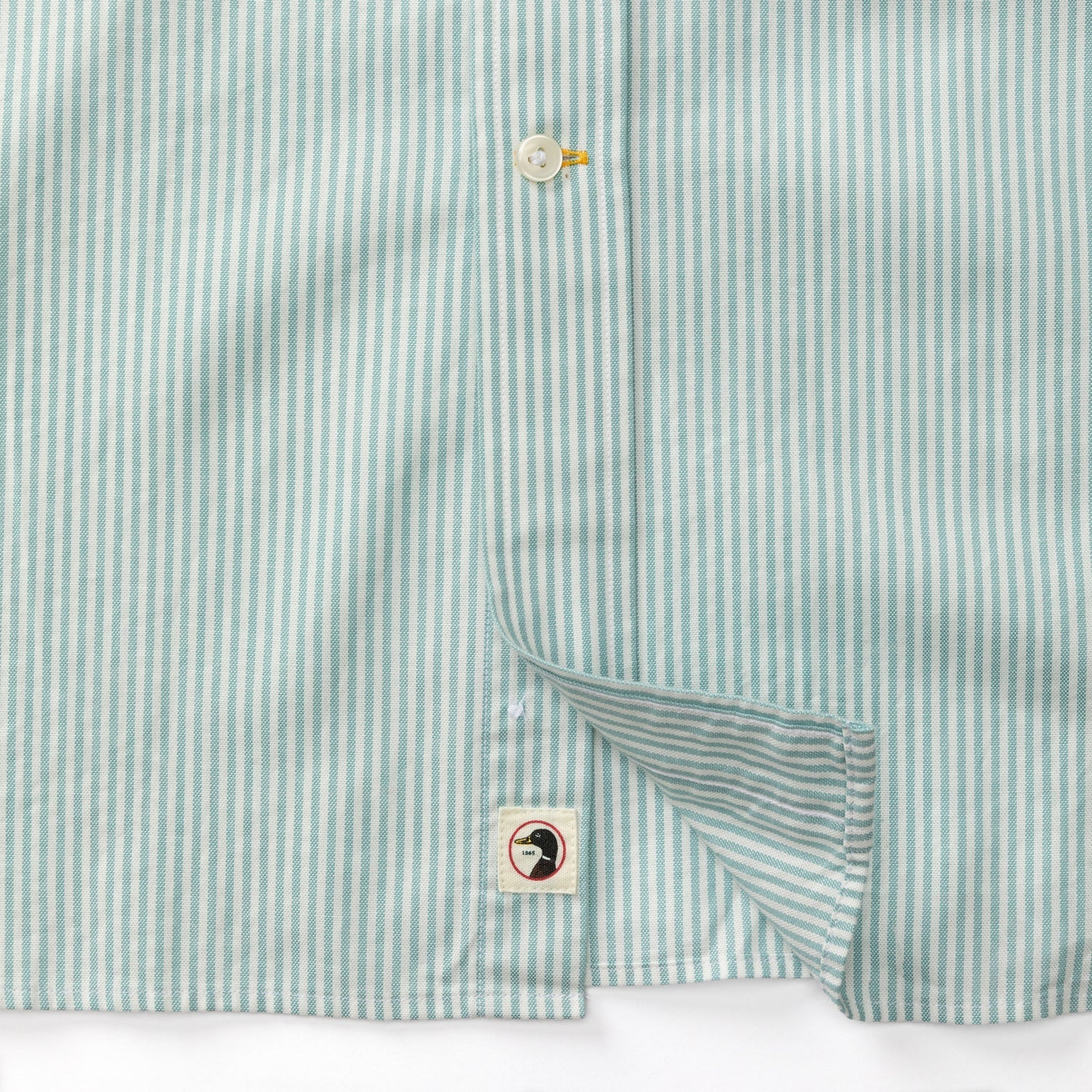 Collins Stripe Cotton Oxford Sport Shirt - Marine Blue