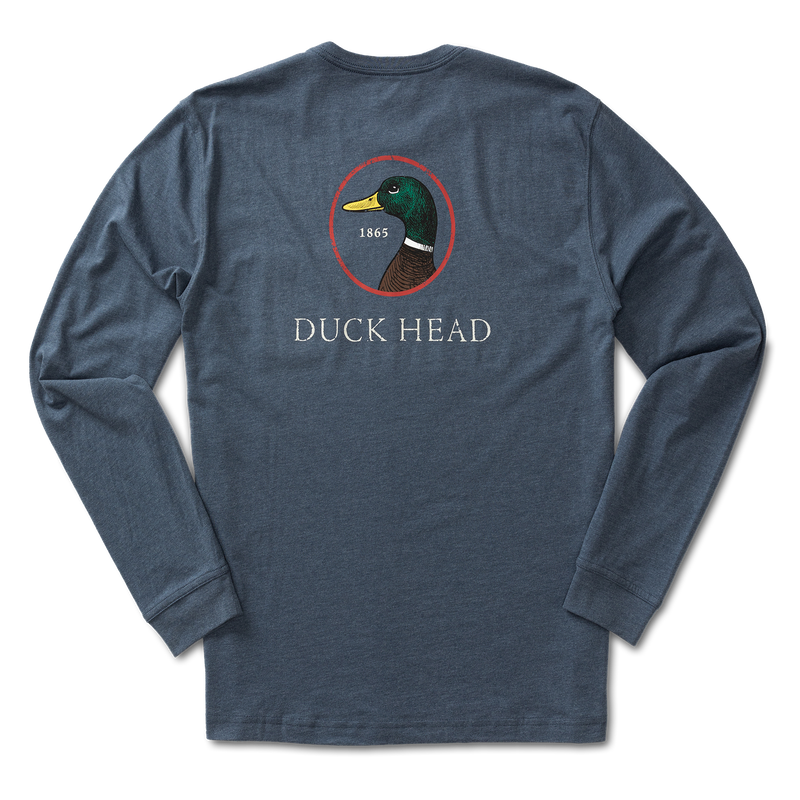 Logo Long Sleeve T-Shirt - Heather Navy