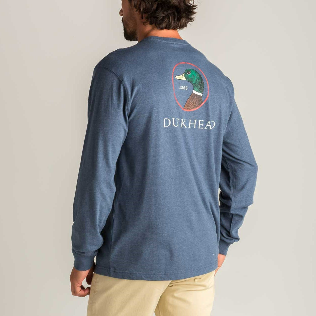 Logo Long Sleeve T-Shirt - Heather Navy