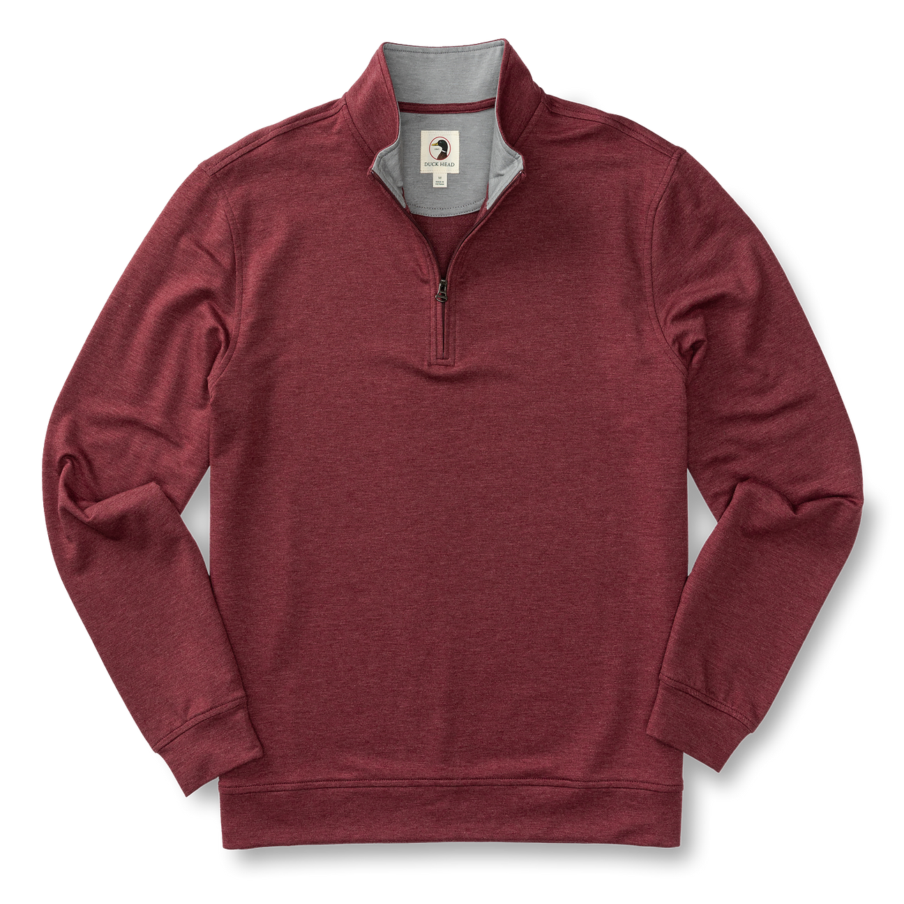 Dunmore Performance 1/4 Zip Pullover - Tawny Port Heather