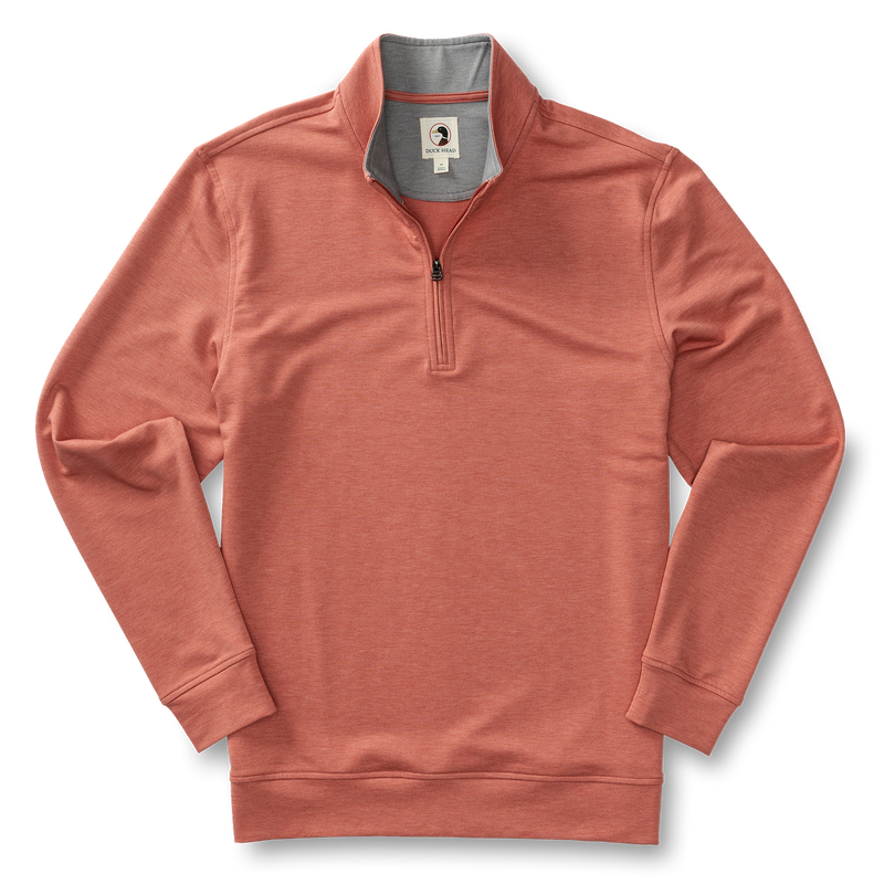 Dunmore Performance 1/4 Zip Pullover - Faded Red Heather