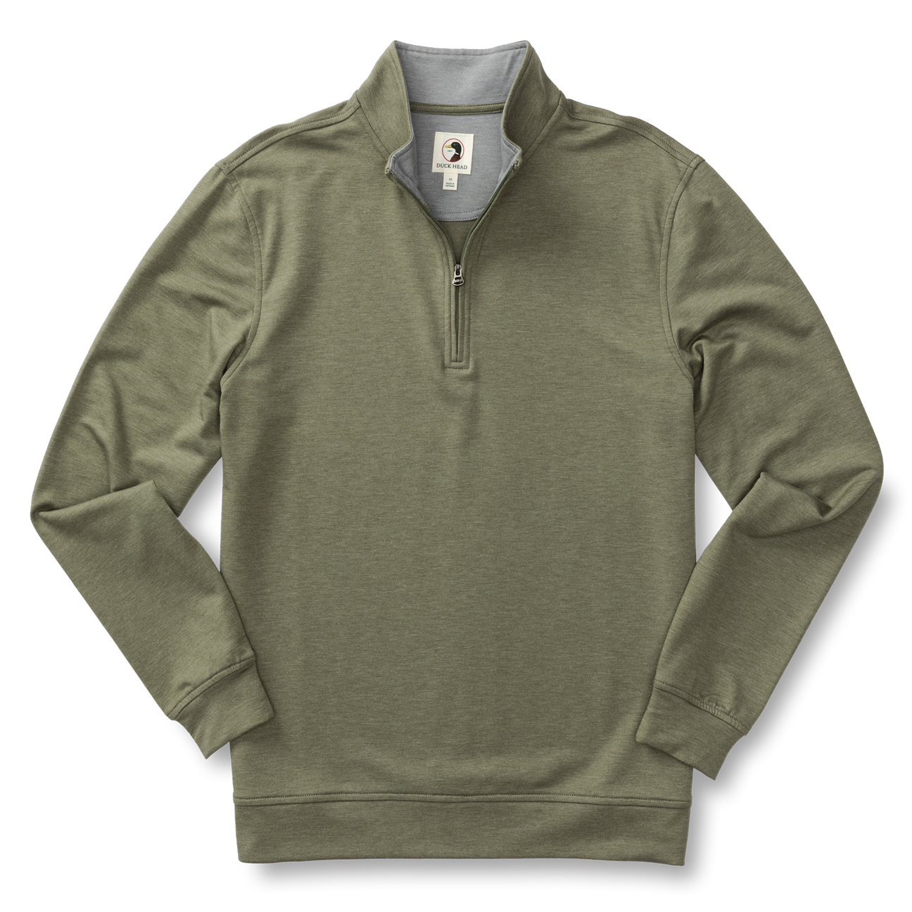 Dunmore Performance 1/4 Zip Pullover - Deep Lichen Olive Heather