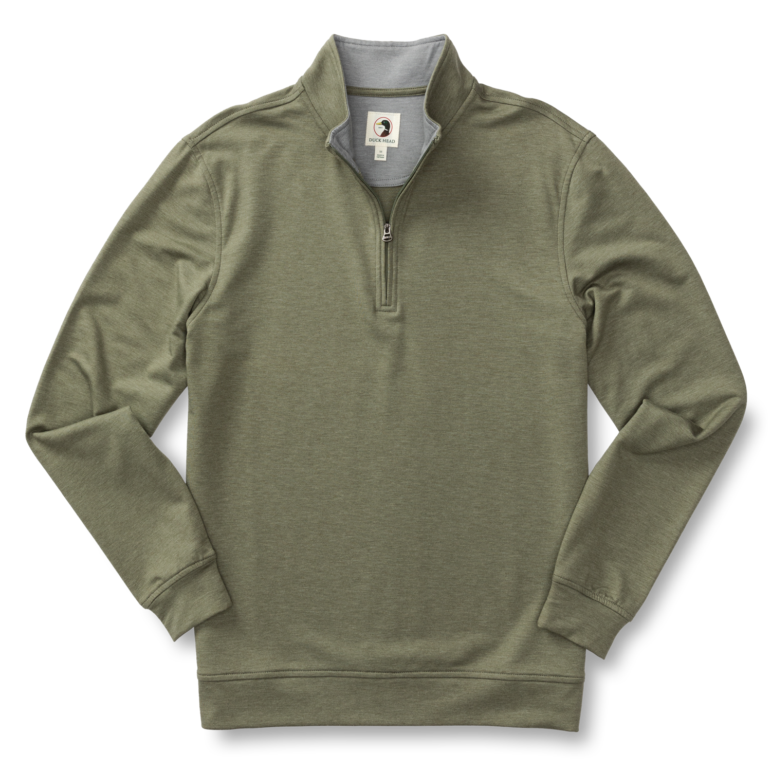 Dunmore Performance 1/4 Zip Pullover - Deep Lichen Olive Heather