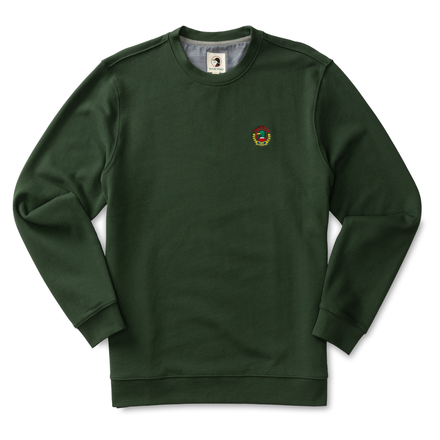 Embroidered Crest Crewneck Pullover