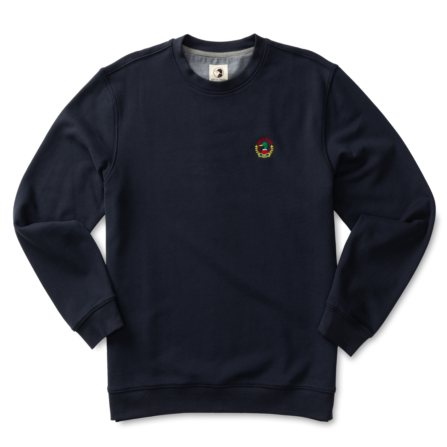 Embroidered Crest Crewneck Pullover