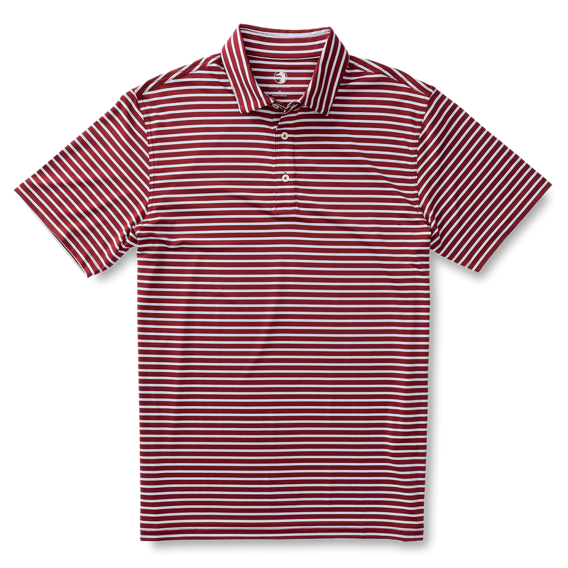 Long Drive Stripe Performance Polo