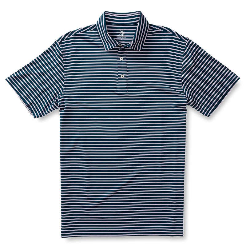 Long Drive Stripe Performance Polo
