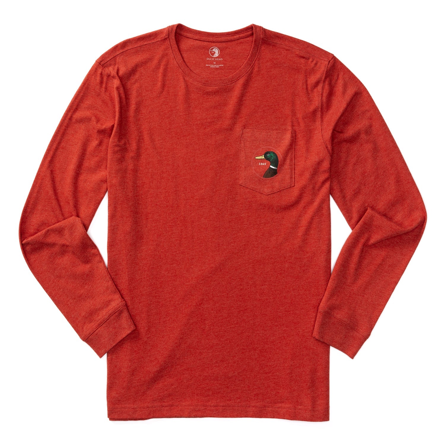 Logo Long Sleeve T-Shirt - Red Ochre Heather