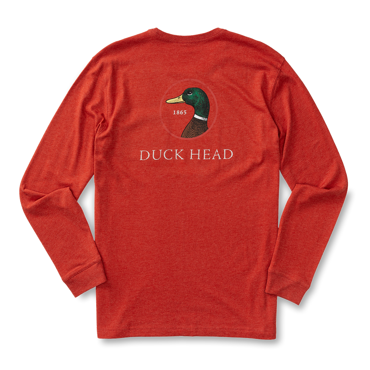 Logo Long Sleeve T-Shirt - Red Ochre Heather