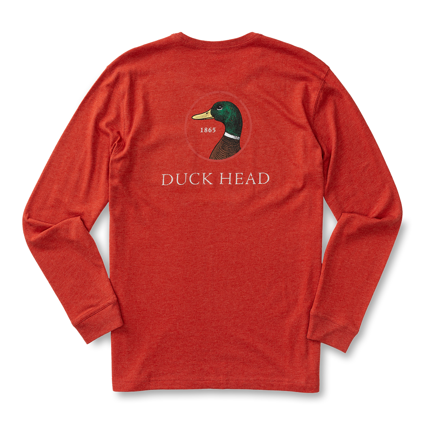 Logo Long Sleeve T-Shirt - Red Ochre Heather