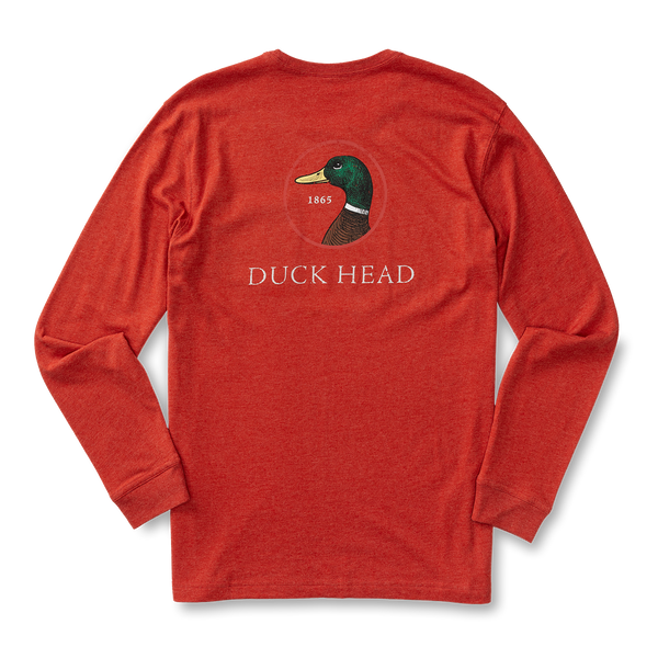Logo Long Sleeve T-Shirt - Red Ochre Heather