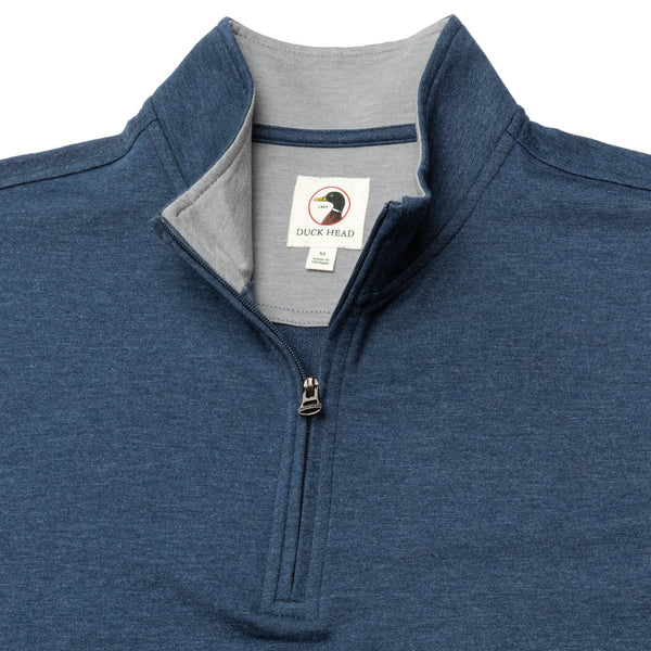 Dunmore Performance 1/4 Zip Pullover - Royal Navy Heather