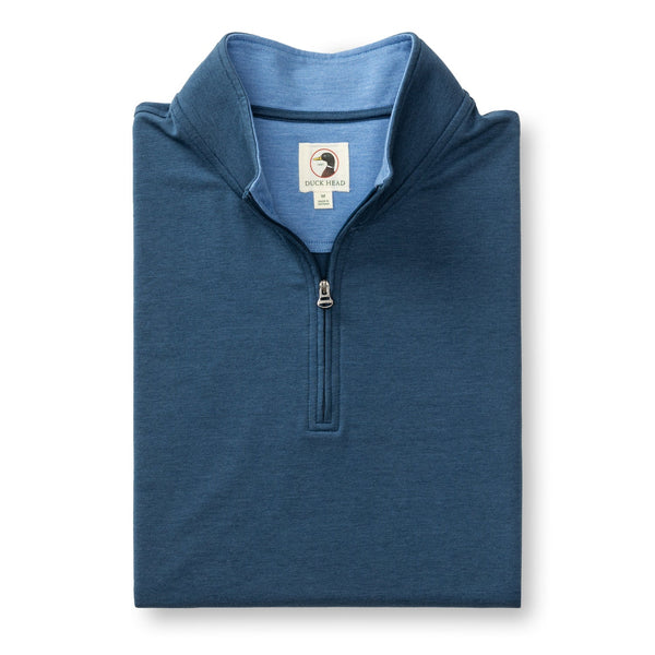 Dunmore Performance 1/4 Zip Pullover - Midnight Blue