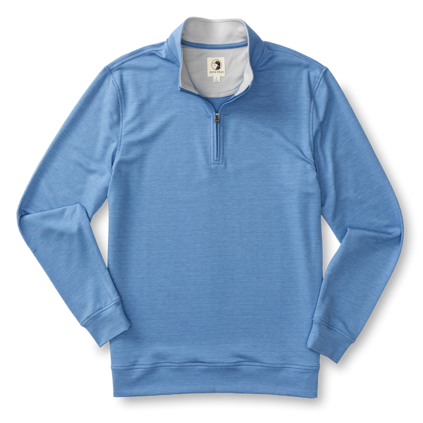Dunmore Performance 1/4 Zip Pullover - Lake Blue Heather
