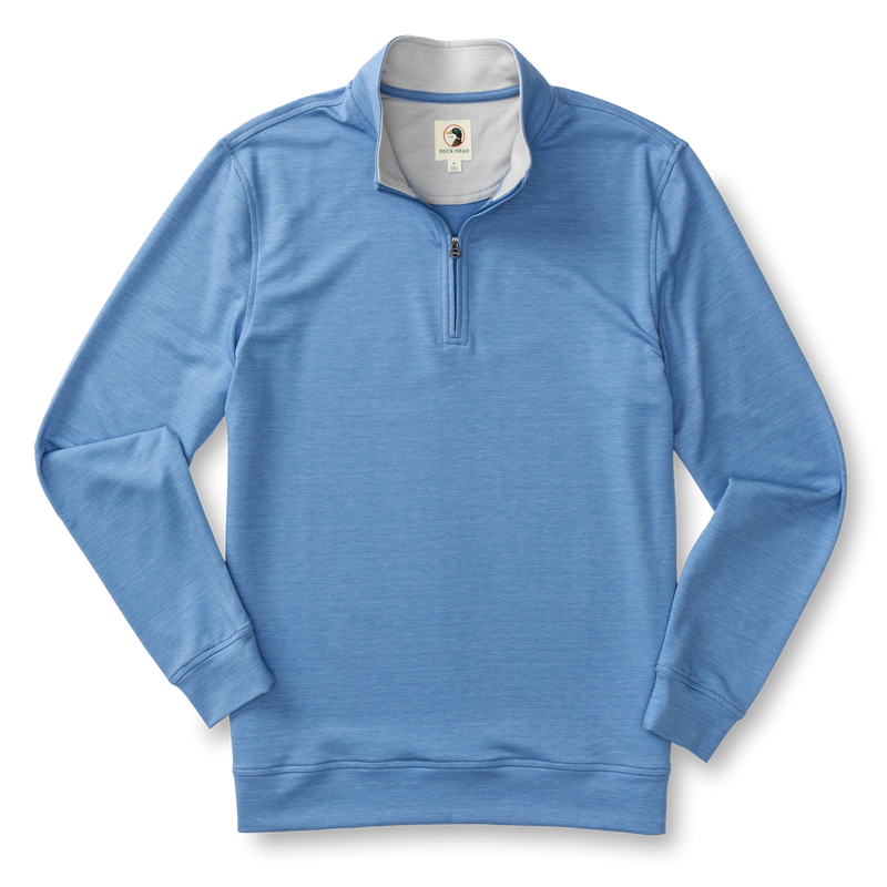Dunmore Performance 1/4 Zip Pullover - Lake Blue Heather