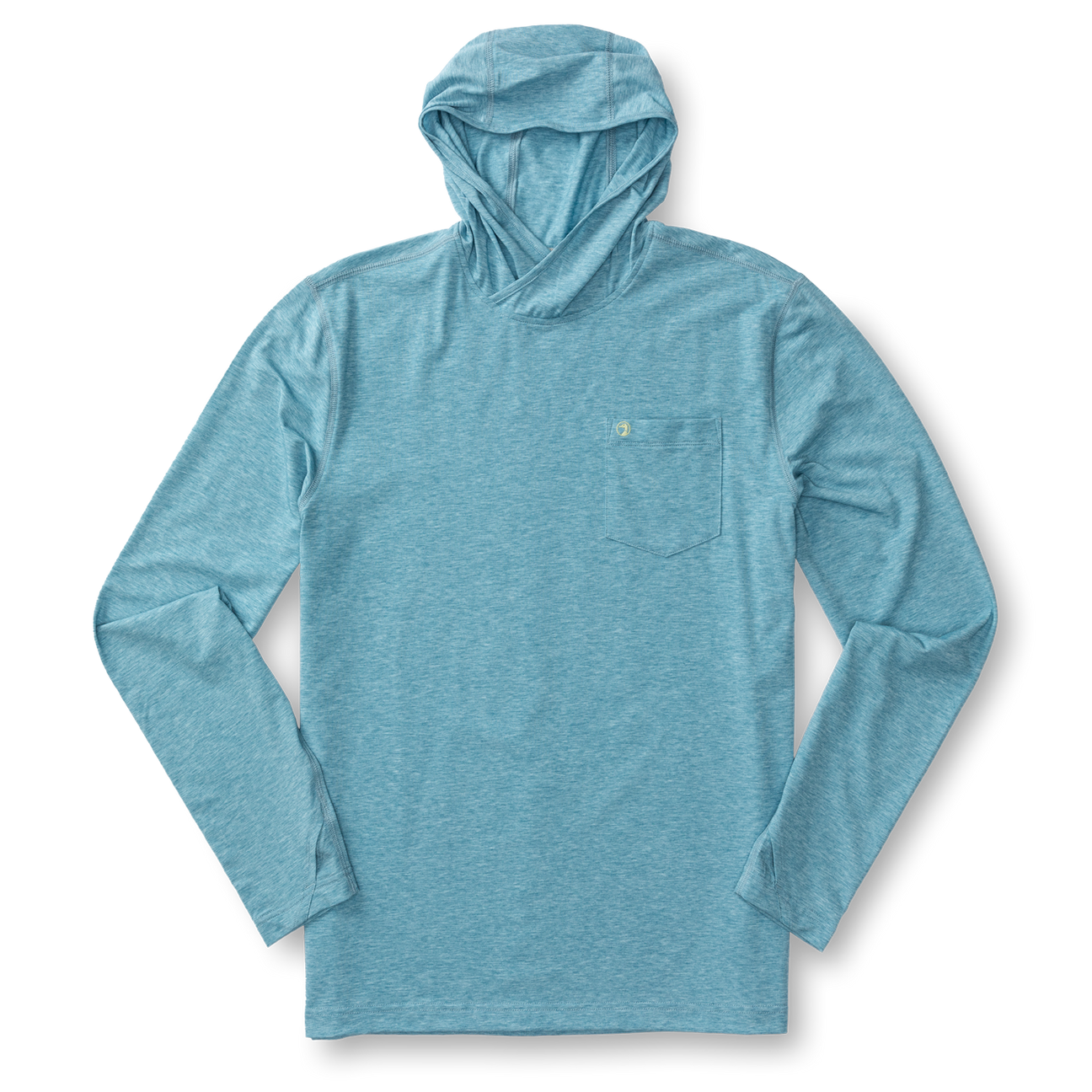 Windward Performance Hooded T-Shirt - Sail Blue Heather