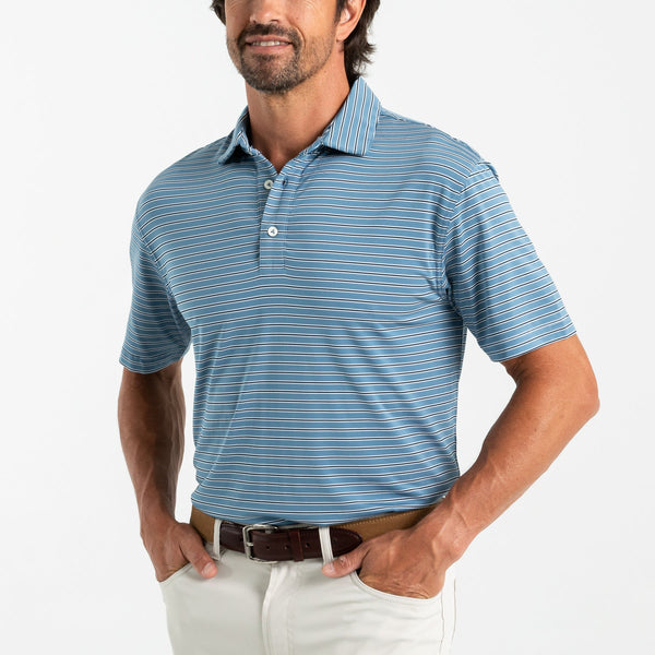 Long Drive Stripe Performance Polo